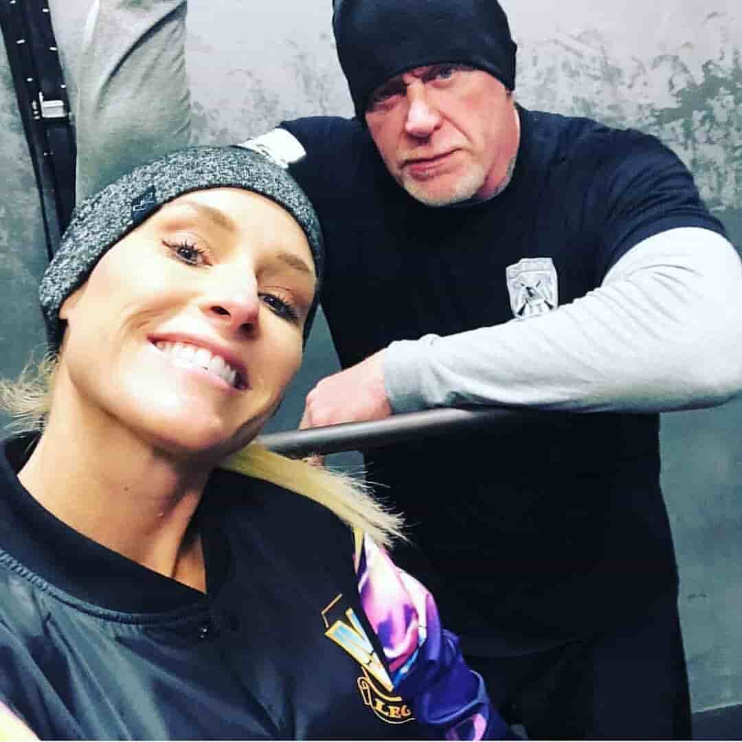 Undertaker with Michelle McCool.